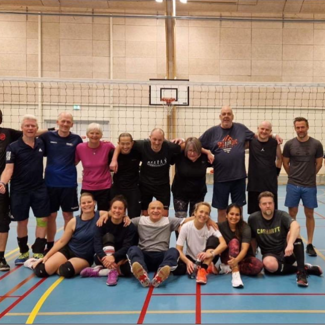 Volleyball prøvetræning med motionsholdet tryout image