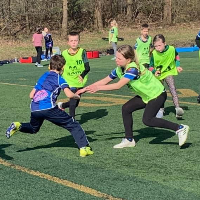 Rugby til drenge og piger i alderen 9-10 år tryout image