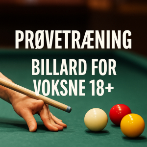 Turneringsbillard for voksne (+18 år)