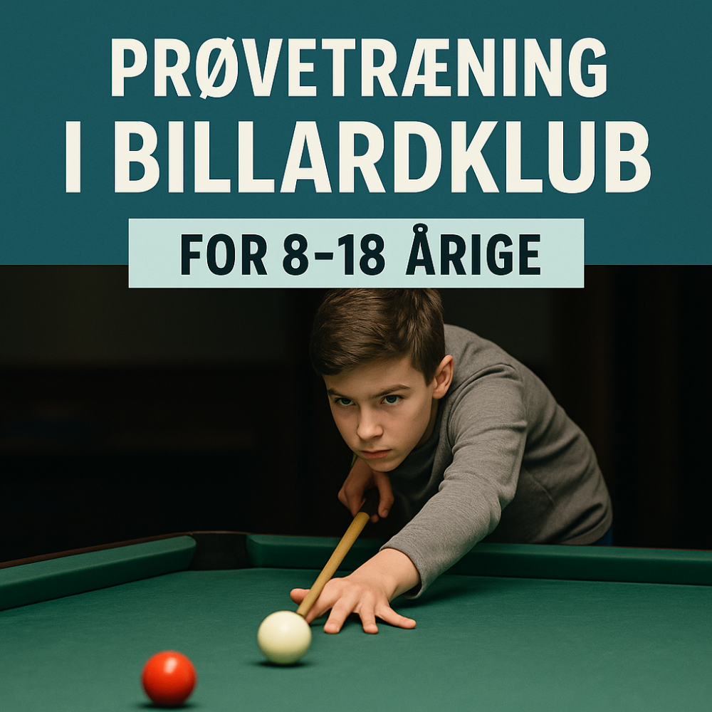 Billard for børn og unge (8-18 år)