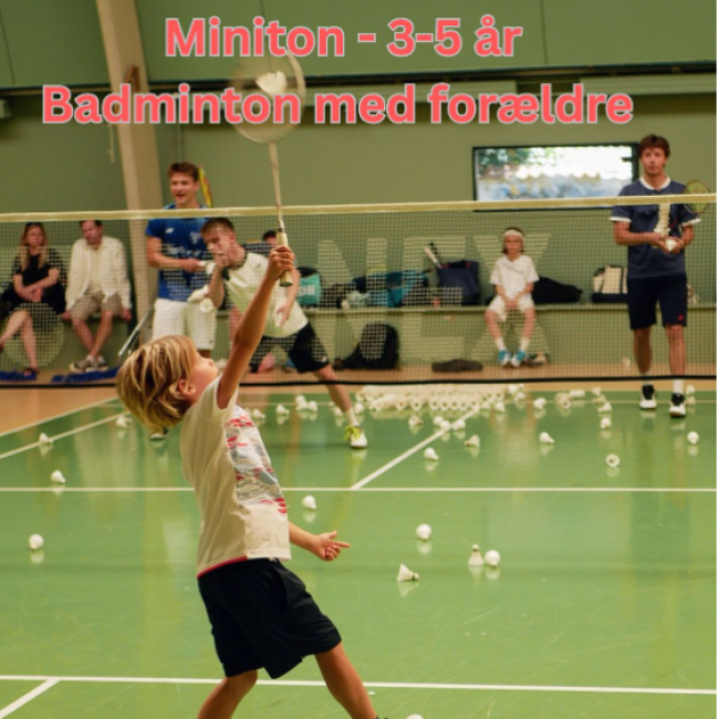 MiniTon 3-5år - badminton med forældre tryout image