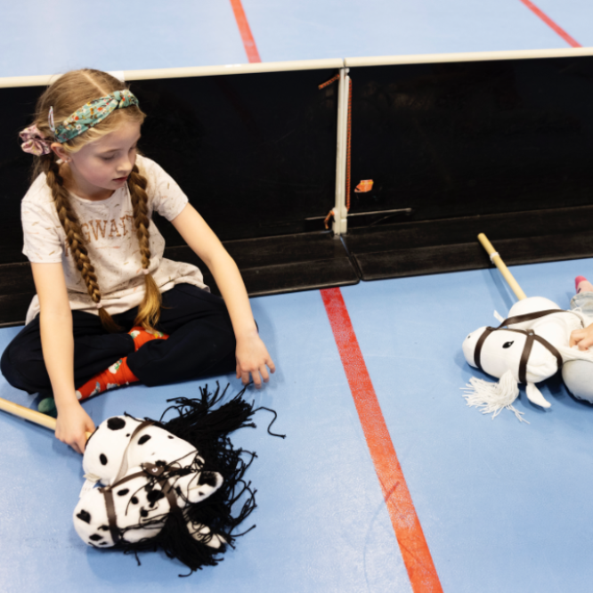 Kæphest og floorball tryout image