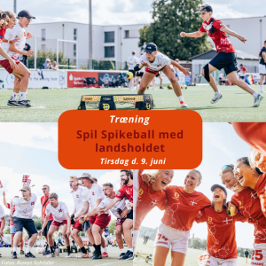 Spil spikeball med Danmarks landshold // træning 2