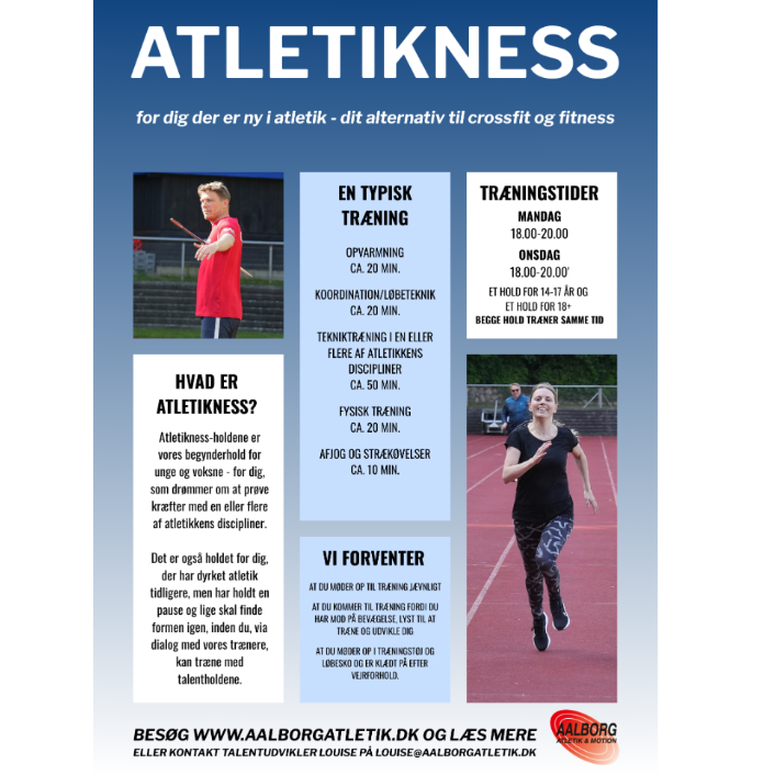 Atletikness - for dig, som er ny i atletik 
